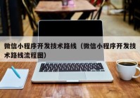 微信小程序開(kāi)發(fā)技術(shù)路線（微信小程序開(kāi)發(fā)技術(shù)路線流程圖）