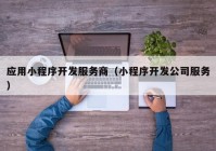 應用小程序開發(fā)服務商（小程序開發(fā)公司服務）