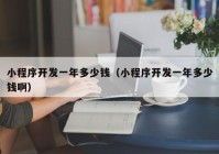 小程序開發(fā)一年多少錢（小程序開發(fā)一年多少錢?。? /></a>
		</div>
		<div   id=
